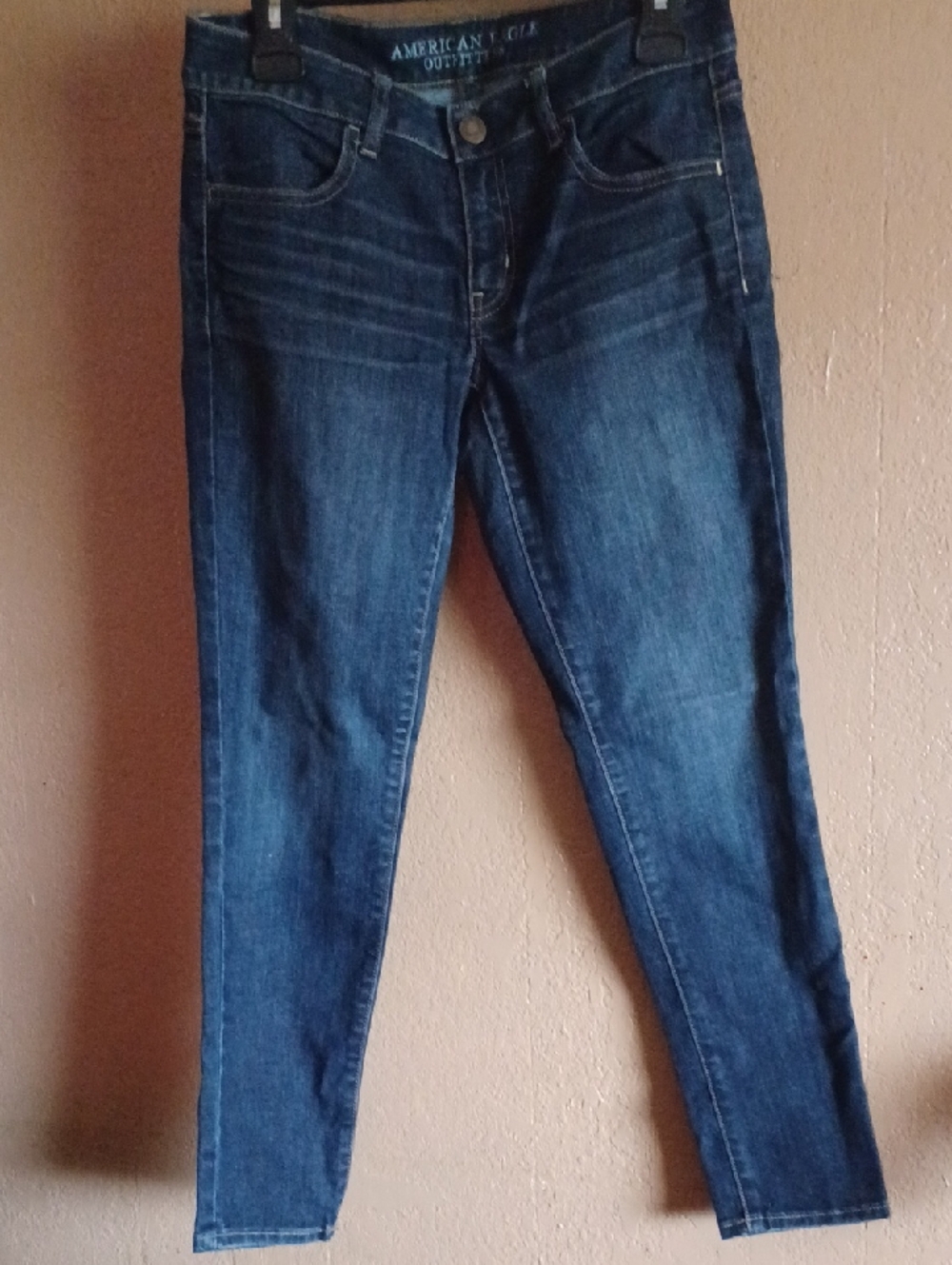 American Eagle Outfitters Dark Blue Jeggings Super Stretch Women's Jeans Size8